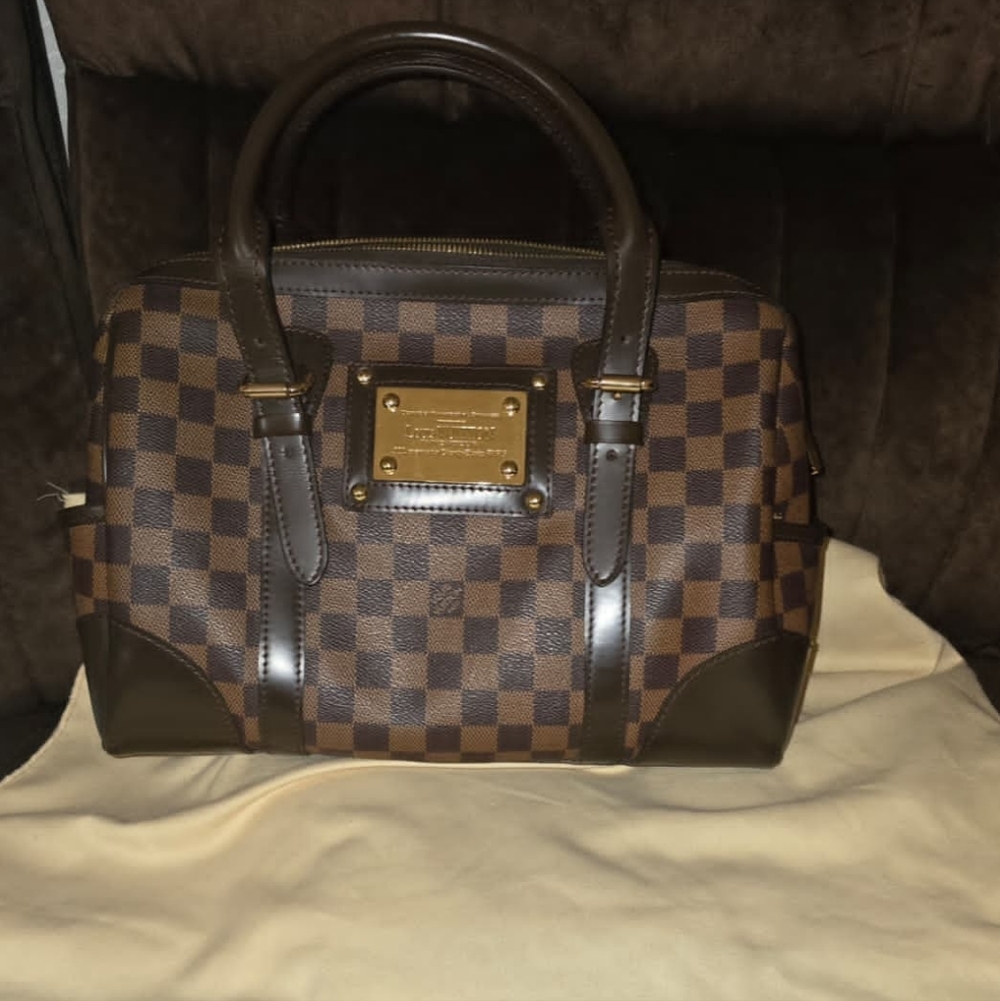 Louis Vuitton Dark Brown Checkered Briefcase
